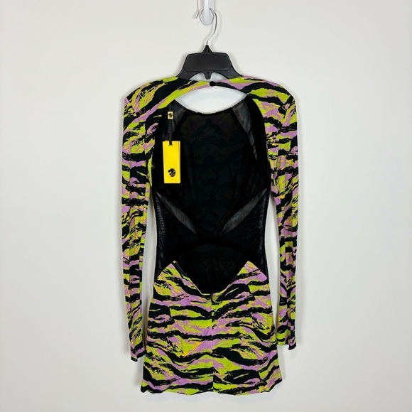 DUNDAS Vega Dress Short in Camo Tiger Size 36 - Picture 4 of 14